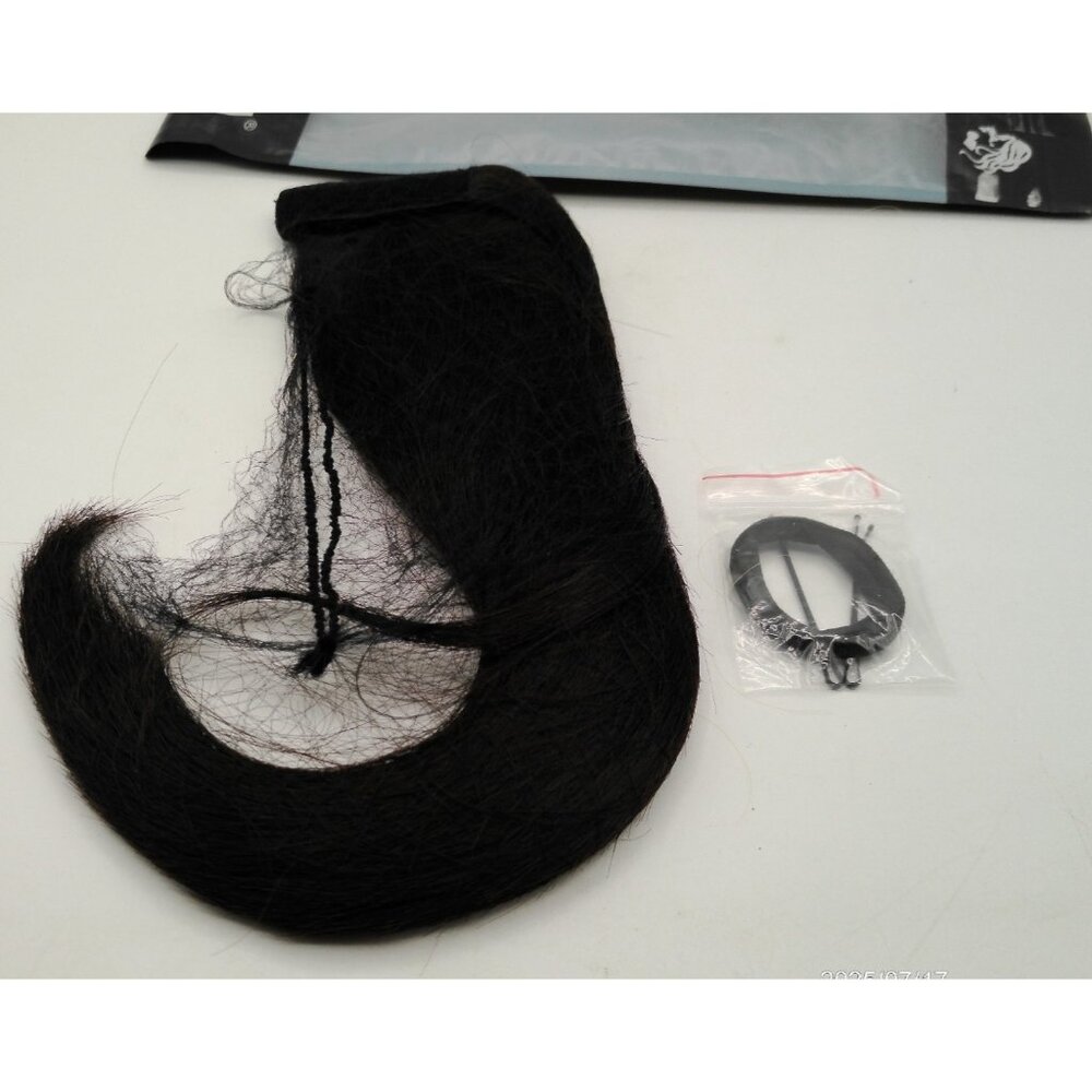 NEW Ponytail Hair Extension Chocolate Brown 12" Feshfen Hair Straight Curl Loop